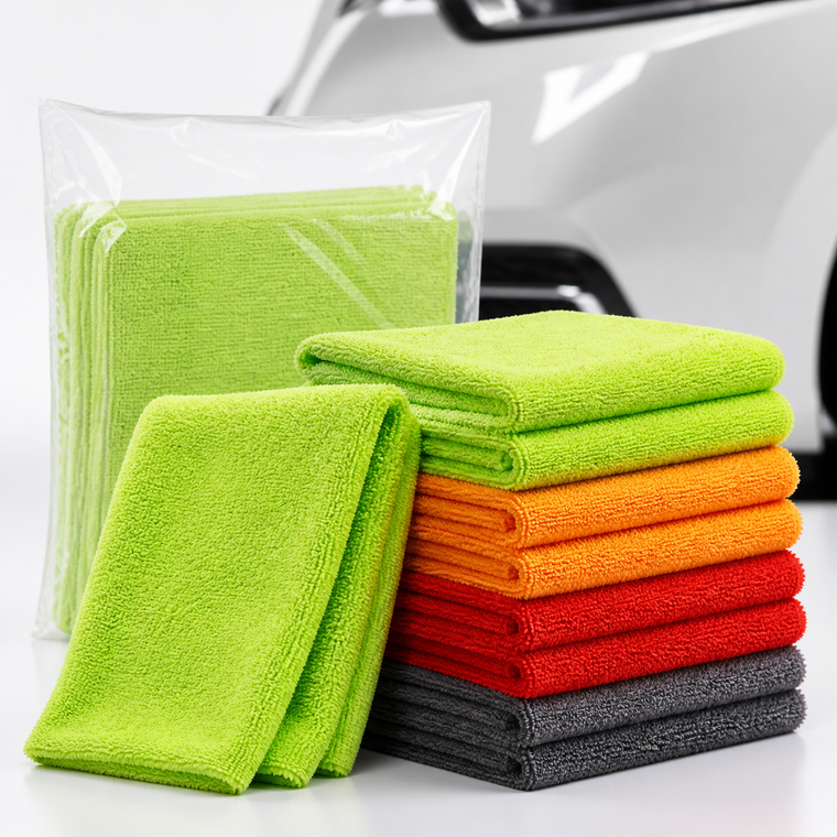 Edgeless Microfiber Detailing Towels - 350 GSM, Paint-Safe, 16 x 16 in