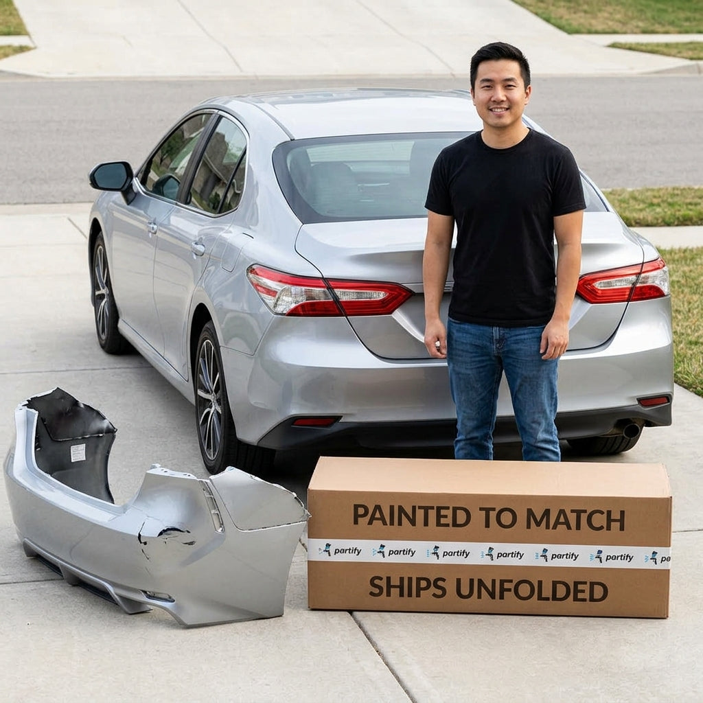 2018-2024 Toyota Camry L/LE/XLE Rear Bumper Without Sensor Holes