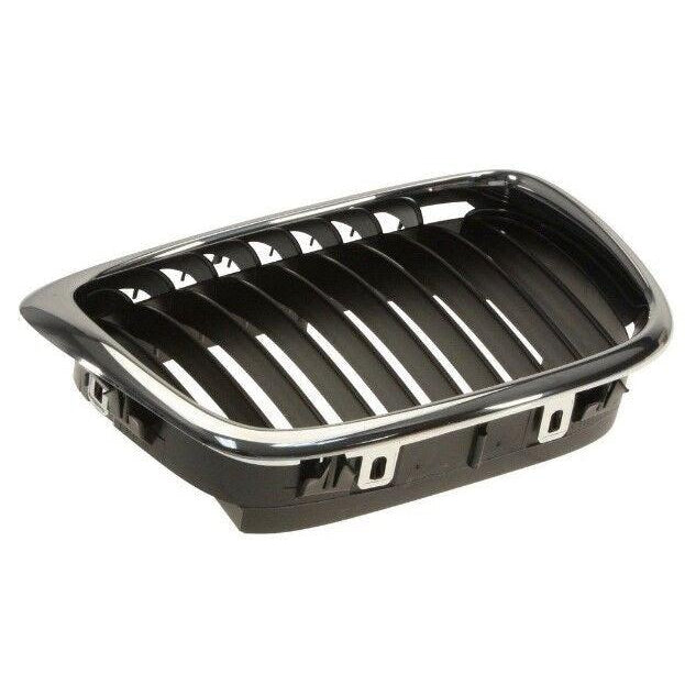 1997-2003 BMW 5 Series Grille Passenger Side Chrome Black 525I/530I - BM1200139-Partify-Painted-Replacement-Body-Parts