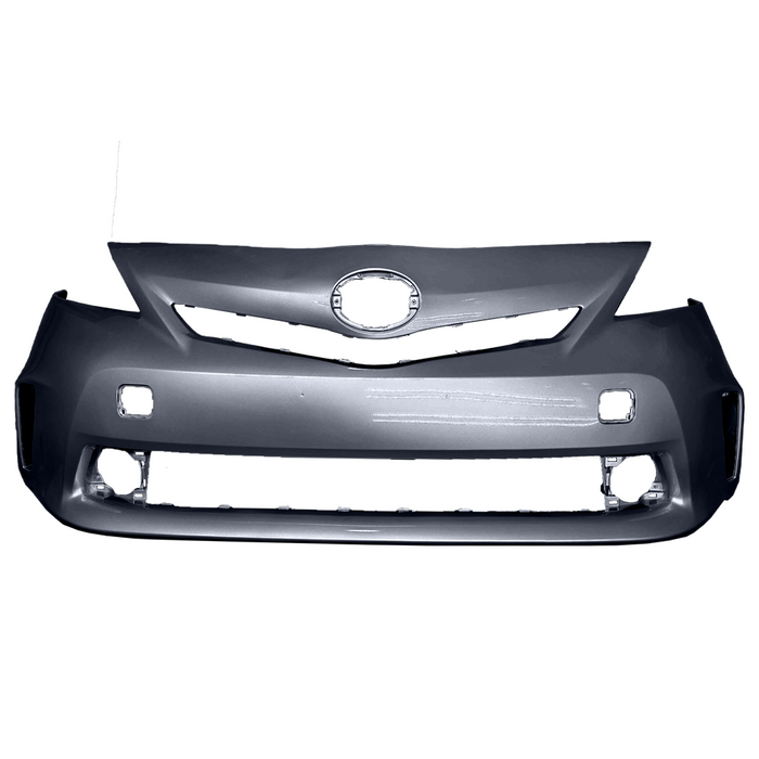 Toyota Prius V Front Bumper Without Headlight Washer Holes & Without Sensor Holes - TO1000388