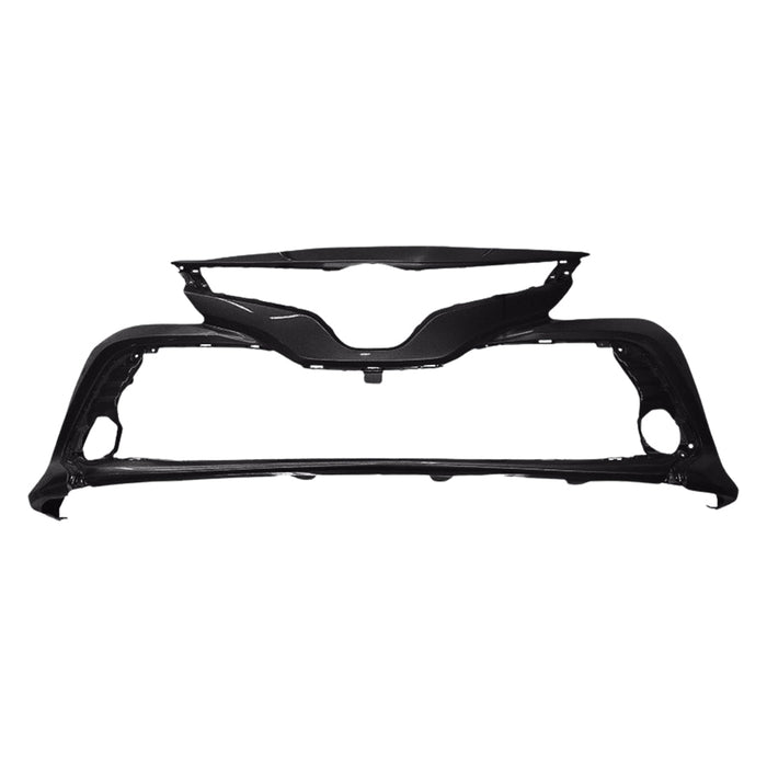 Toyota Camry L/LE/XLE/Hybrid CAPA Certified Front Bumper Without Sensor Holes & Without Bird's Eye View - TO1000438C