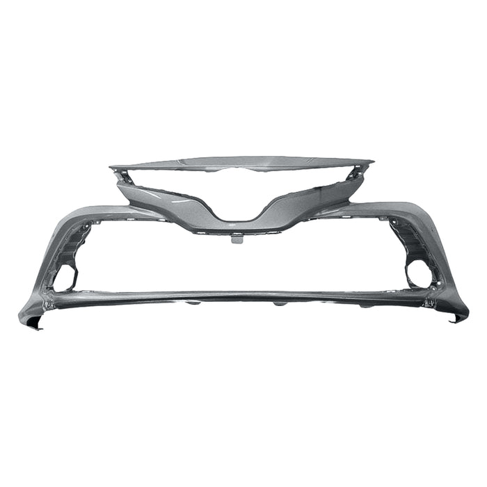 Toyota Camry L/LE/XLE/Hybrid Front Bumper Without Sensor Holes & Without Bird's Eye View - TO1000438