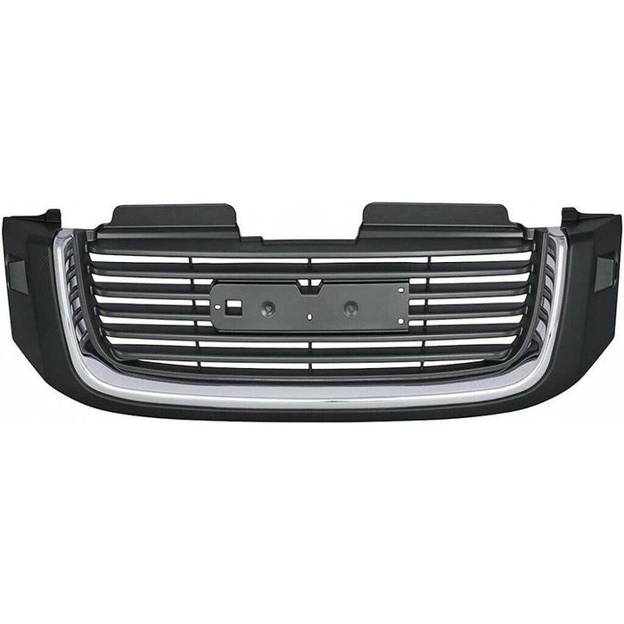 2002-2005 GMC Envoy Grille Chrome Black With Washer Hole - GM1200504-Partify-Painted-Replacement-Body-Parts