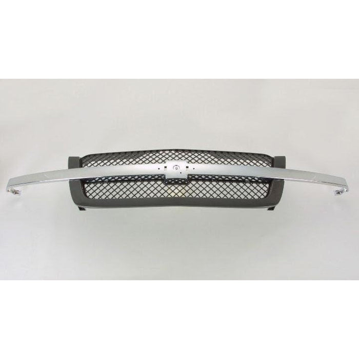 2002-2007 Chevrolet Avalanche Grille With PTM Frame/Chrome Moulding Without Cladding Exclude Ss Model/ 2500/3500Hd /Silverado 03-05/Avalanche 02-06 - GM1200489-Partify-Painted-Replacement-Body-Parts