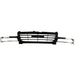 2003-2007 GMC Pickup GMC Sierra Denali Grille Chrome Black - GM1200475-Partify-Painted-Replacement-Body-Parts