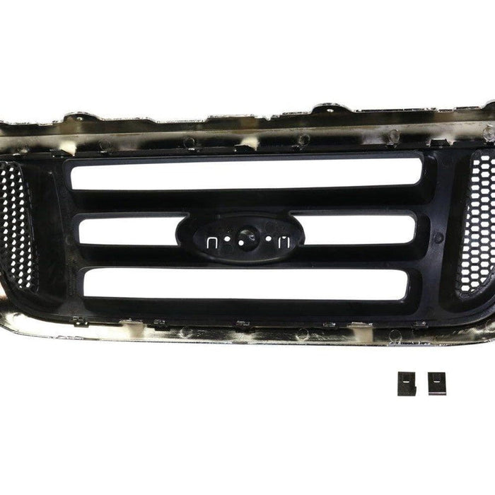2004-2005 Ford Ranger Pickup 2WD Grille Chrome Gray 2WD - FO1200455-Partify-Painted-Replacement-Body-Parts