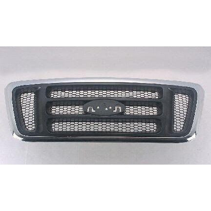 2004 Ford Pickup Ford Lightduty Grille Chrome Black With Bars Exclude Heritage Model - FO1200413-Partify-Painted-Replacement-Body-Parts