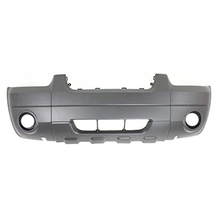 Ford Escape CAPA Certified Front Bumper With Skid Plate & Flare Holes & Fog Lights - FO1000570C