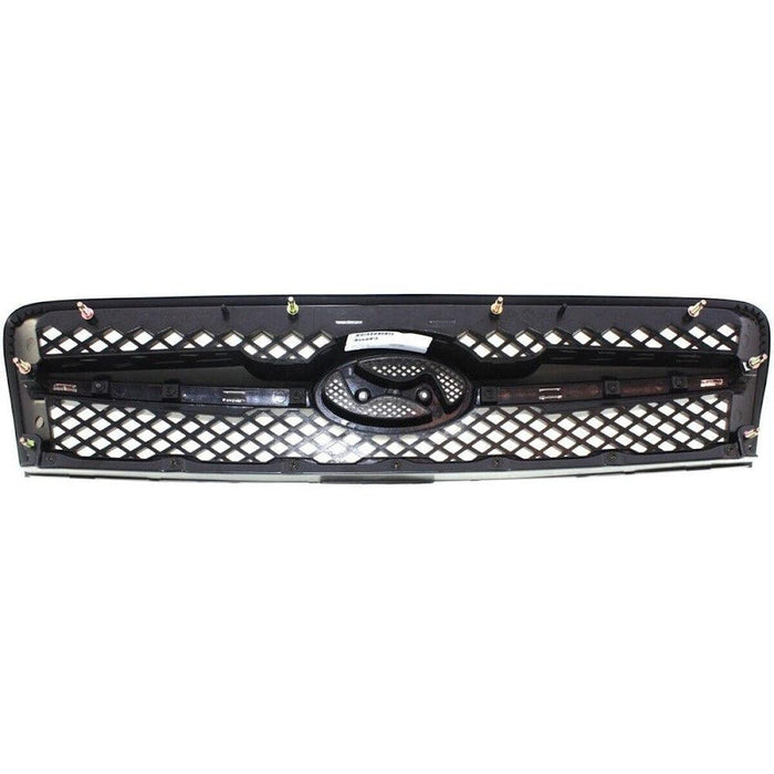2005-2008 Hyundai Tucson Grille Chrome Black - HY1200142-Partify-Painted-Replacement-Body-Parts