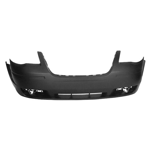 Chrysler Town & Country CAPA Certified Front Bumper Without Headlight Washer Holes & Without Chrome Insert Holes - CH1000927C