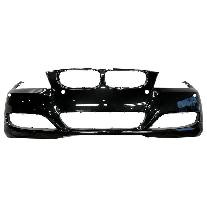 2009-2011 BMW 3-Series Sedan/Wagon Front Bumper With Sensor Holes & Without Headlight Washer Holes - BM1000210-Partify-Painted-Replacement-Body-Parts