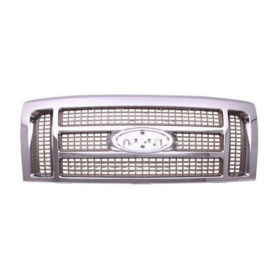 2009-2012 Ford Pickup Ford Lightduty Grille King Ranch Gold With Chrome Frame - FO1200522-Partify-Painted-Replacement-Body-Parts