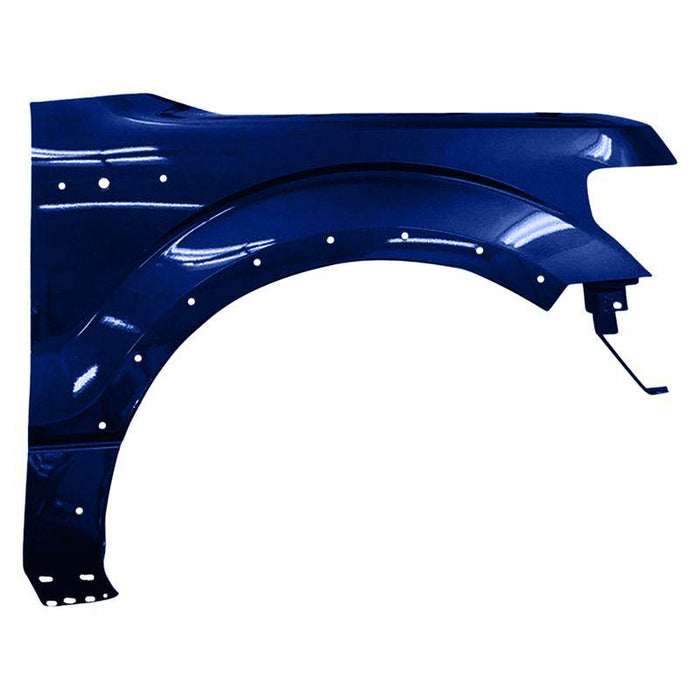 2009-2014 Ford F-150 Passenger Side Fender With Flare Hole - FO1241273-Partify-Painted-Replacement-Body-Parts