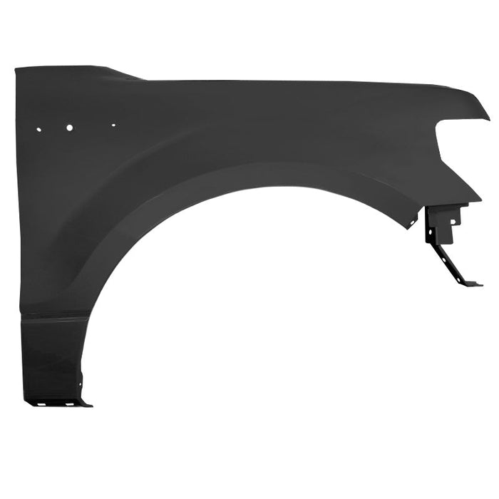 2009-2014 Ford F-150 Passenger Side Fender Without Flare Hole - FO1241272-Partify-Painted-Replacement-Body-Parts