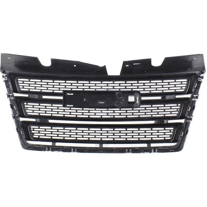 2010-2015 GMC Terrain Grille Matte Black With Chrome Moulding - GM1200630-Partify-Painted-Replacement-Body-Parts