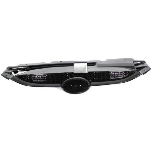 2010-2015 Hyundai Tucson Upper Grille Cover Black Limited - HY1200157-Partify-Painted-Replacement-Body-Parts