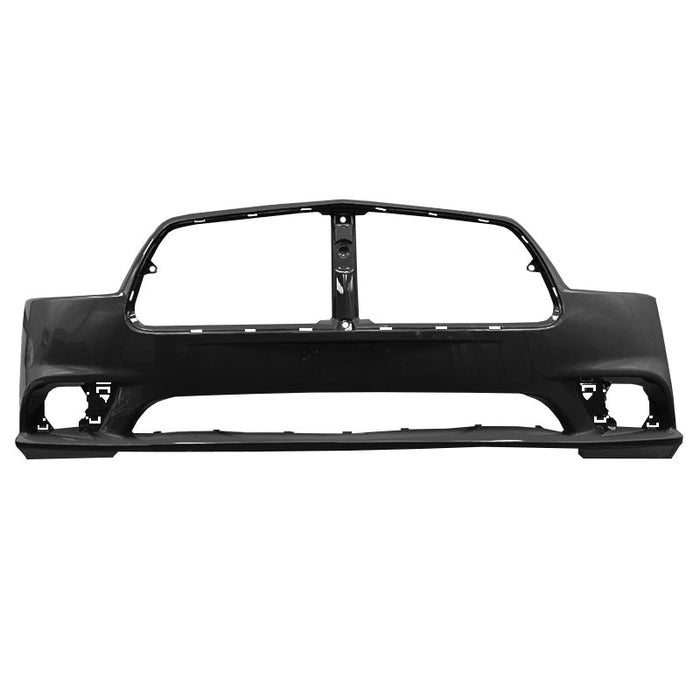2011-2014 Dodge Charger Non SRT Front Bumper With Adaptive Cruise Control - CH1000993-Partify-Painted-Replacement-Body-Parts