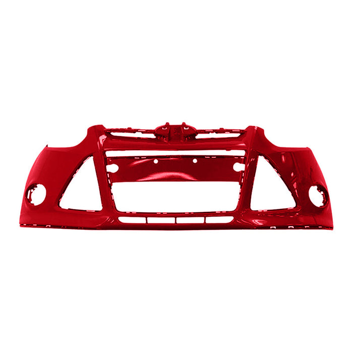 2012-2014 Ford Focus Front Bumper Without Sensor Holes - FO1000664-Partify-Painted-Replacement-Body-Parts