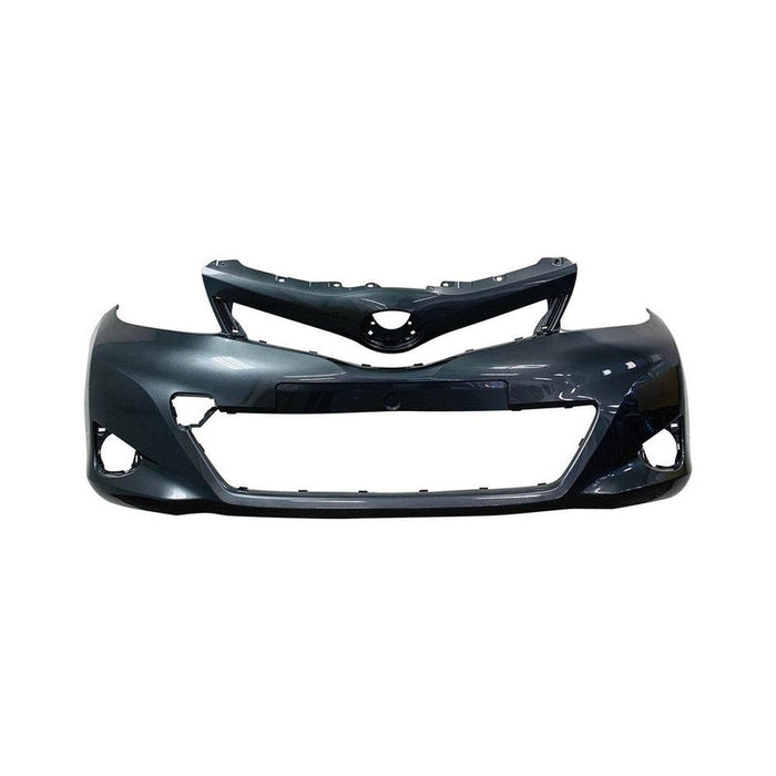 2012-2014 Toyota Yaris SE Hatchback Front Bumper With Fog Light Holes - TO1000391-Partify-Painted-Replacement-Body-Parts