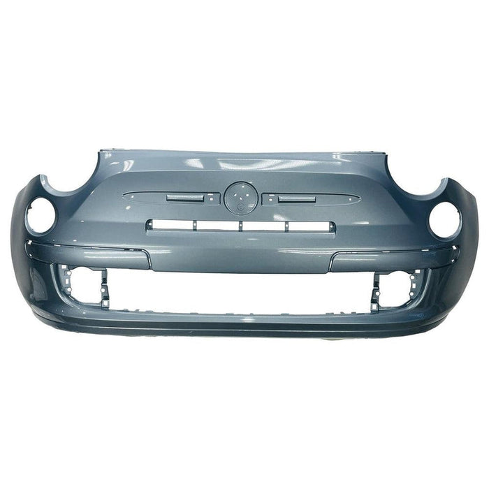2012-2017 Fiat 500 Lounge, Non Sport Or X Front Bumper With Holes For Chrome Moulding - FI1000103-Partify-Painted-Replacement-Body-Parts