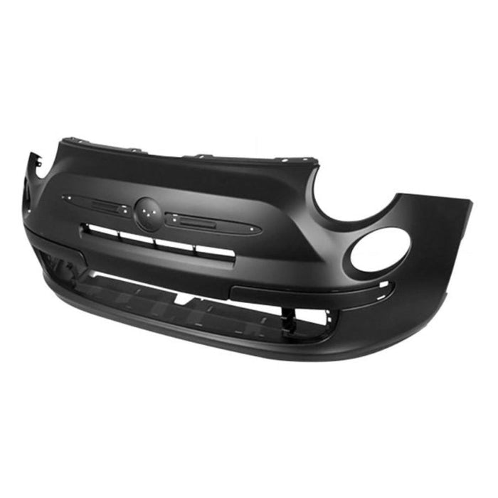 Fiat 500 Lounge, Non Sport Or X CAPA Certified Front Bumper With Holes For Chrome Moulding - FI1000103C
