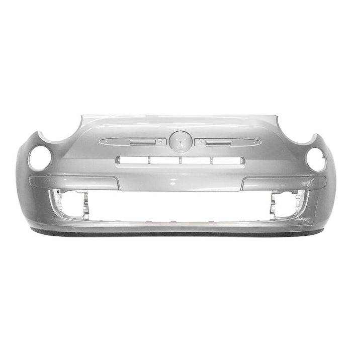 2012-2017 Fiat 500 Pop Non Sport Or X Front Bumper Without Holes For Chrome Moulding - FI1000100-Partify-Painted-Replacement-Body-Parts