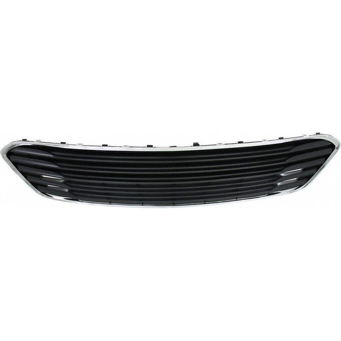 2013-2015 Toyota Avalon Lower Grille Painted Silvr Gray With Chrome Moulding With Sensor Hole - TO1036153-Partify-Painted-Replacement-Body-Parts