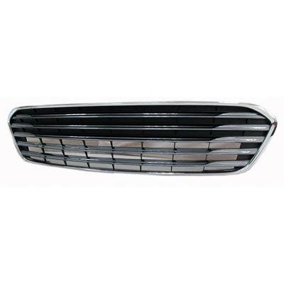 2013-2015 Toyota Avalon Lower Grille Painted Silvr Gray With Chrome Moulding Without Sensor Hole - TO1036146-Partify-Painted-Replacement-Body-Parts