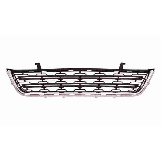 2013-2017 Chevrolet Traverse Lower Grille Matte Black With Chrome Moulding Ls/Lt - GM1036154-Partify-Painted-Replacement-Body-Parts