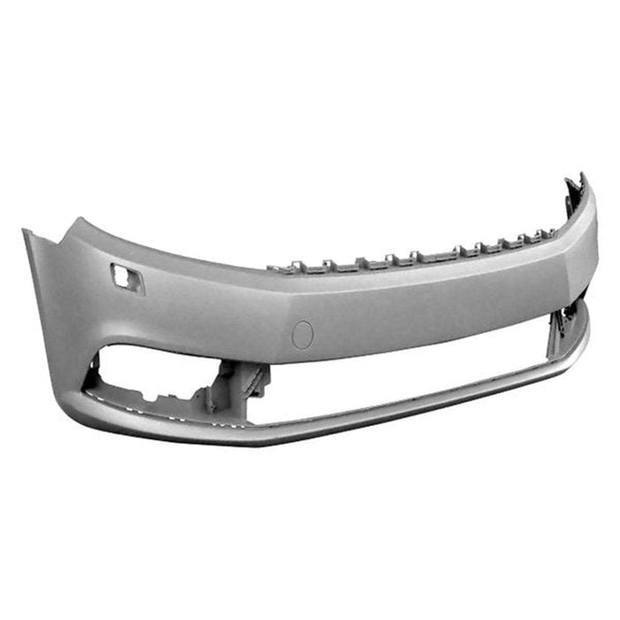 Volkswagen CC Non R-Line CAPA Certified Front Bumper Without Sensor Holes & With Head Light Washer Holes - VW1000205C