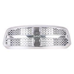 2013-2022 RAM Pickup RAM 1500 Grille Chrome Frame With Chrome Perforated Wave Insert - CH1200424-Partify-Painted-Replacement-Body-Parts