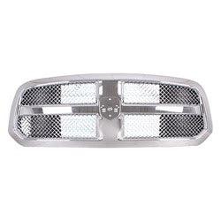 2013-2022 RAM Pickup RAM 1500 Grille Chrome Frame With Chrome Wave Mesh - CH1200409-Partify-Painted-Replacement-Body-Parts
