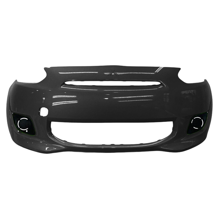 2014-2015 Mitsubishi Mirage Front Bumper - MI1000338-Partify-Painted-Replacement-Body-Parts