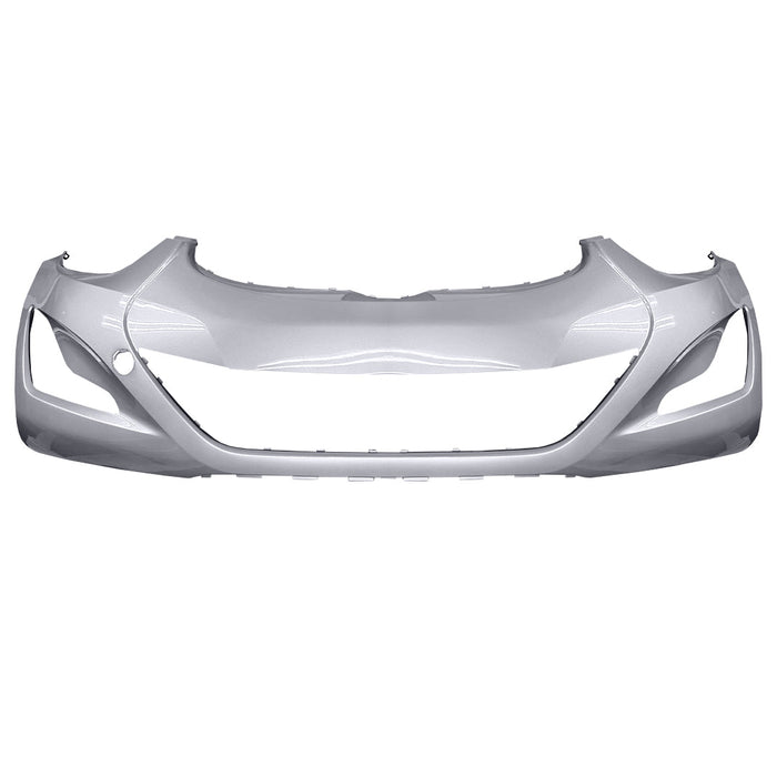 2014-2016 Hyundai Elantra Sedan Front Bumper With Tow Hook Hole - HY1000204-Partify-Painted-Replacement-Body-Parts