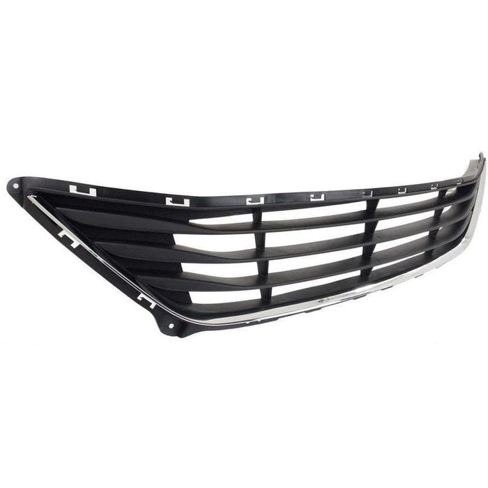 2014-2016 Hyundai Elantra Sedan Lower Grille Korea Built Black With Chrome Surround Modling - HY1036120-Partify-Painted-Replacement-Body-Parts