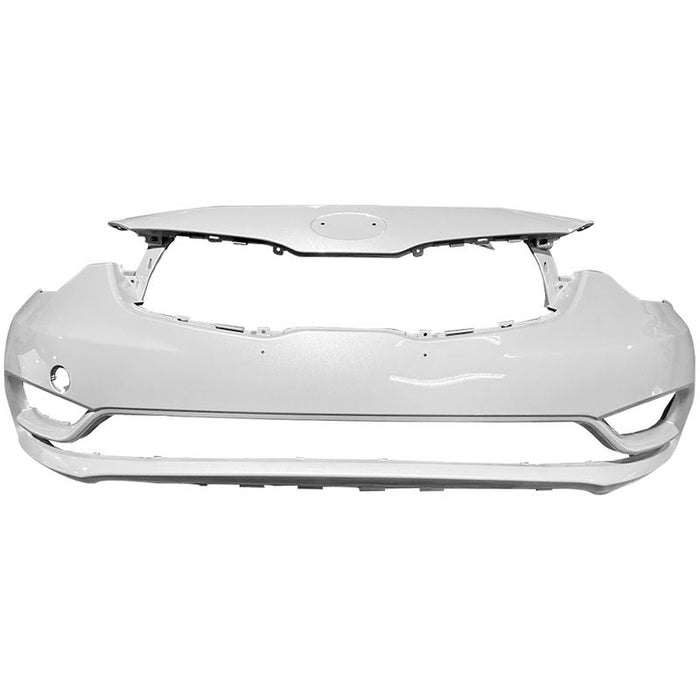 2014-2016 Kia Forte Front Bumper Without Sensor Holes - KI1000163-Partify-Painted-Replacement-Body-Parts