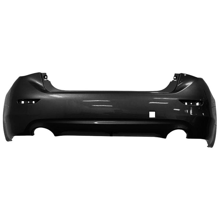 2014-2017 Infiniti Q50 Rear Bumper Without Sensor Holes - IN1100152-Partify-Painted-Replacement-Body-Parts