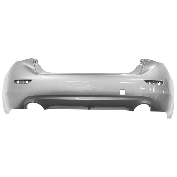 2014-2017 Infiniti Q50 Rear Bumper Without Sensor Holes - IN1100152-Partify-Painted-Replacement-Body-Parts
