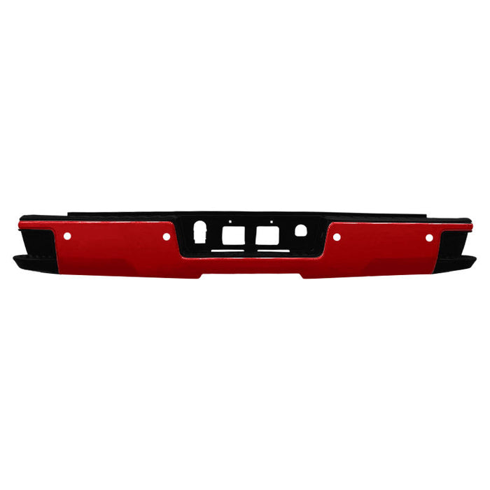 2014-2019 Chevrolet Silverado/GMC Sierra 1500 Rear Bumper Assembly With Sensor Holes & With Corner Step - GM1103179-Partify-Painted-Replacement-Body-Parts