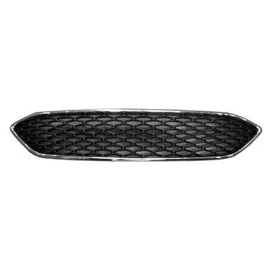 2015-2018 Ford Focus Grille Matte Black Honeycomb With Chrome Moulding S/Se Std Models - FO1200575-Partify-Painted-Replacement-Body-Parts