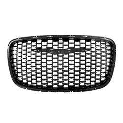 2015-2022 Chrysler 300 Grille Glossy Black 300S Model - CH1200393-Partify-Painted-Replacement-Body-Parts