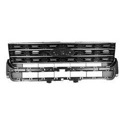 2016-2017 Ford Explorer Grille Dark Gray With Chrome Base/Limited/Xlt Model - FO1200577-Partify-Painted-Replacement-Body-Parts