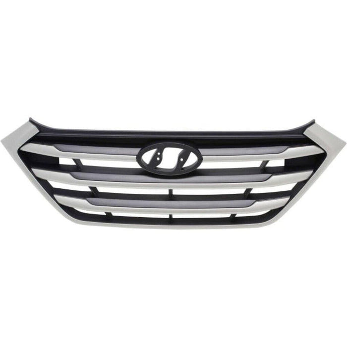 2016-2017 Hyundai Tucson Grille Black/Silver - HY1200189-Partify-Painted-Replacement-Body-Parts
