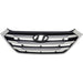 2016-2017 Hyundai Tucson Grille Black/Silver - HY1200189-Partify-Painted-Replacement-Body-Parts