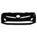 2016-2018 Toyota Prius Front Bumper With Sensor Holes - TO1000419-Partify-Painted-Replacement-Body-Parts