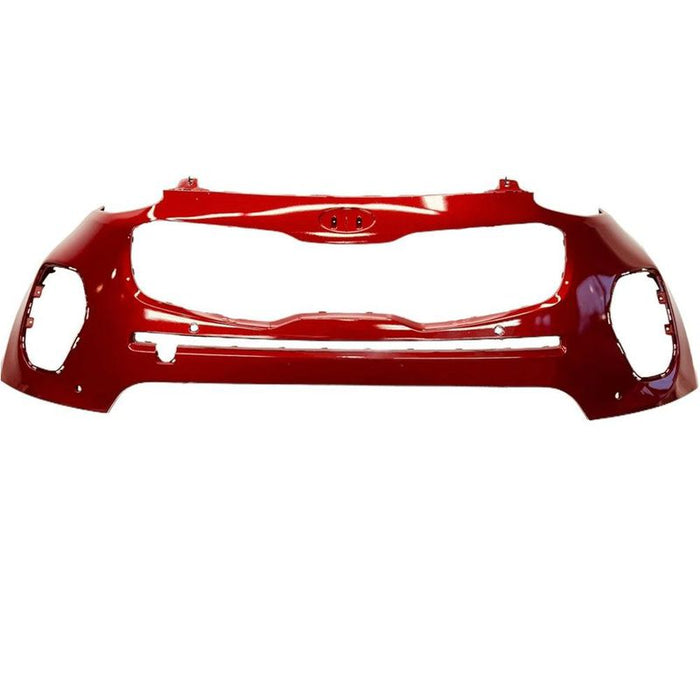 2017-2019 Kia Sportage Front Wheel Drive Front Bumper With Sensor Holes - KI1000185-Partify-Painted-Replacement-Body-Parts