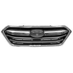 2018-2019 Subaru Outback Grille Dark Gray With Chrome Moulding/Frame - SU1200172-Partify-Painted-Replacement-Body-Parts