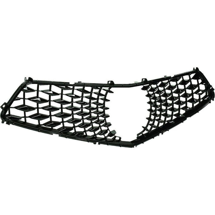 2018-2020 Acura TLX Grille Primed Black Mesh Style Without A-Spec - AC1201100-Partify-Painted-Replacement-Body-Parts