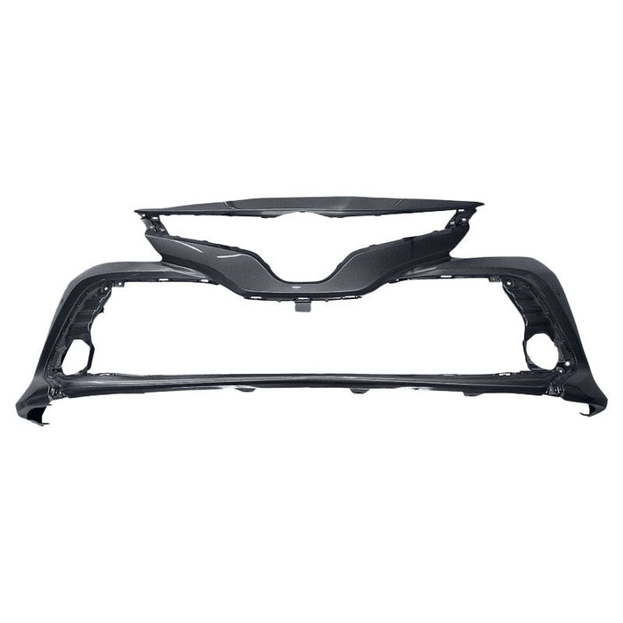 Toyota Camry L/LE/XLE/Hybrid CAPA Certified Front Bumper Without Sensor Holes & Without Bird's Eye View - TO1000438C