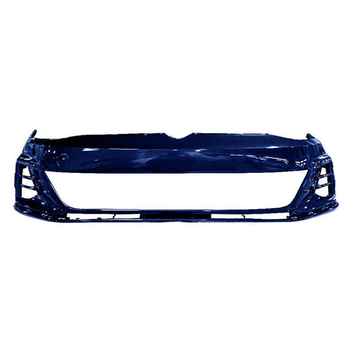 Volkswagen Golf GTI CAPA Certified Front Bumper Without Sensor Holes & Without Headlight Washer Holes - VW1000240C